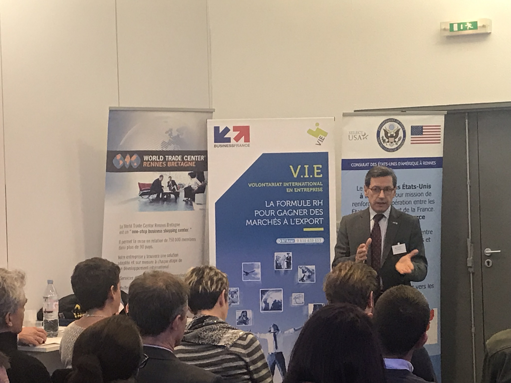 intervenant durant la conférence USA organisée par le WTC