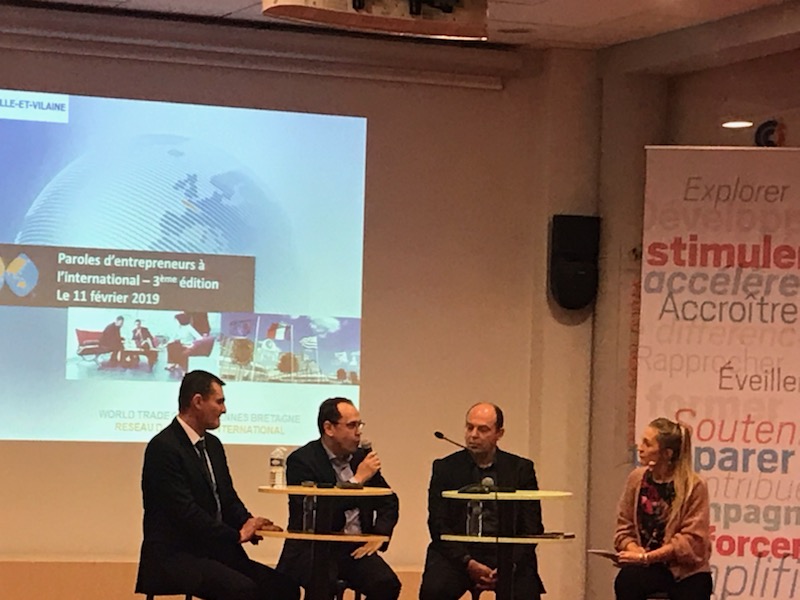 intervenants pendant paroles d'entrepreneurs à l'international