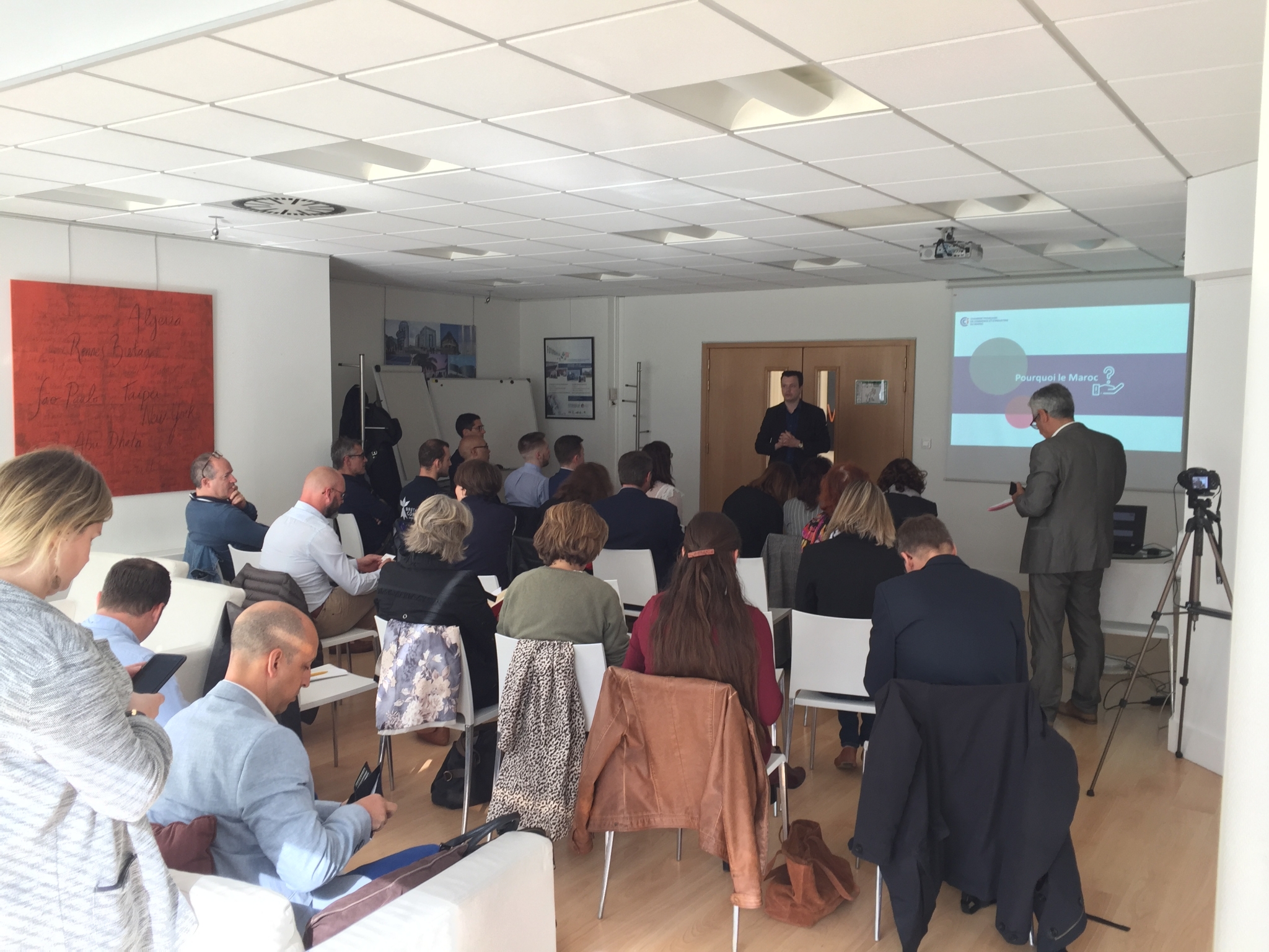 Animation de l'atelier club maroc par Nicholas Beaty